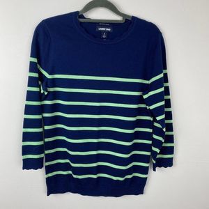 Lands End, Blue and green light sweater. Size S.